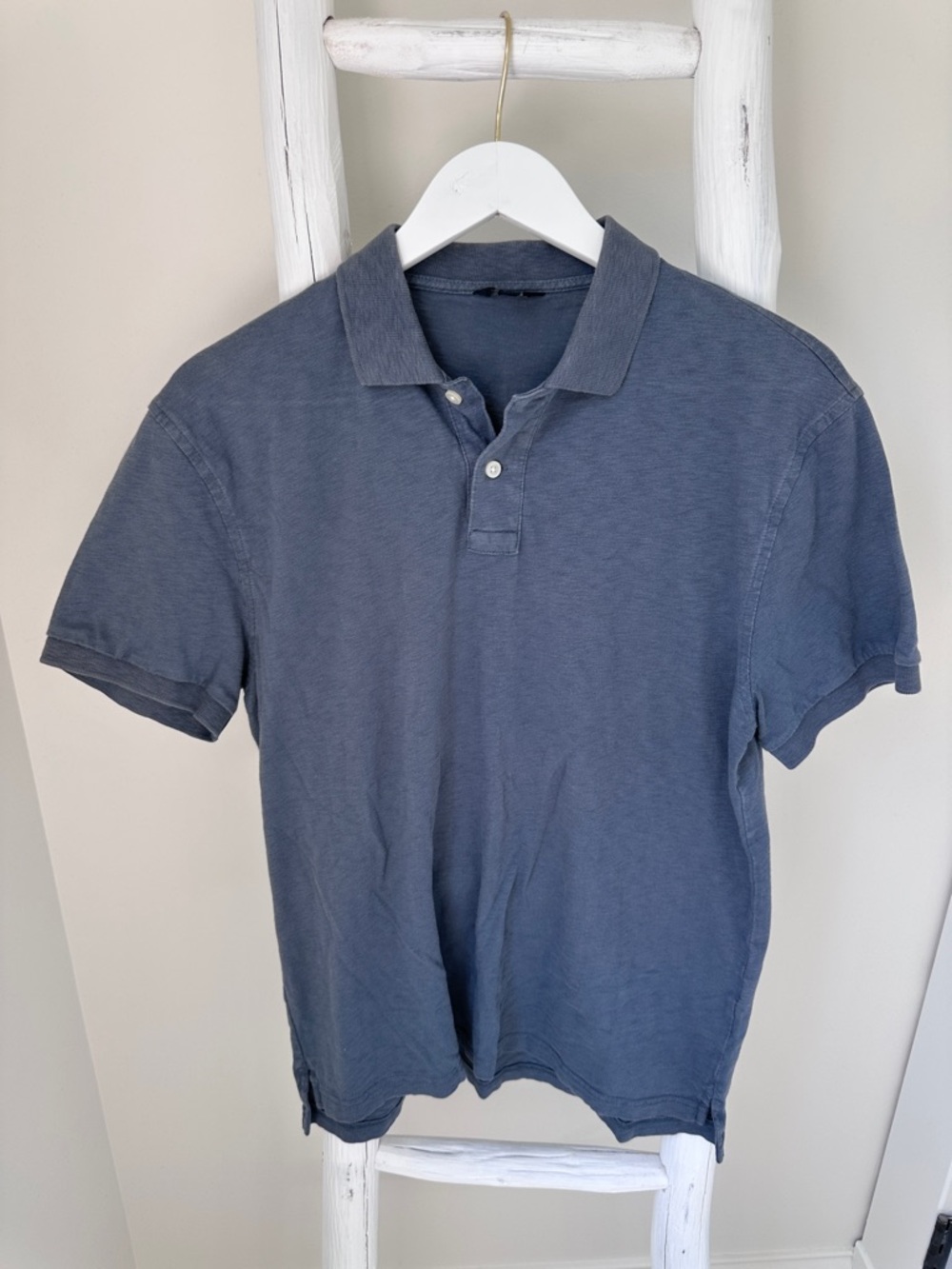 J. Crew Men's Polo Short Sleeve in Slate Blue Size Medium
